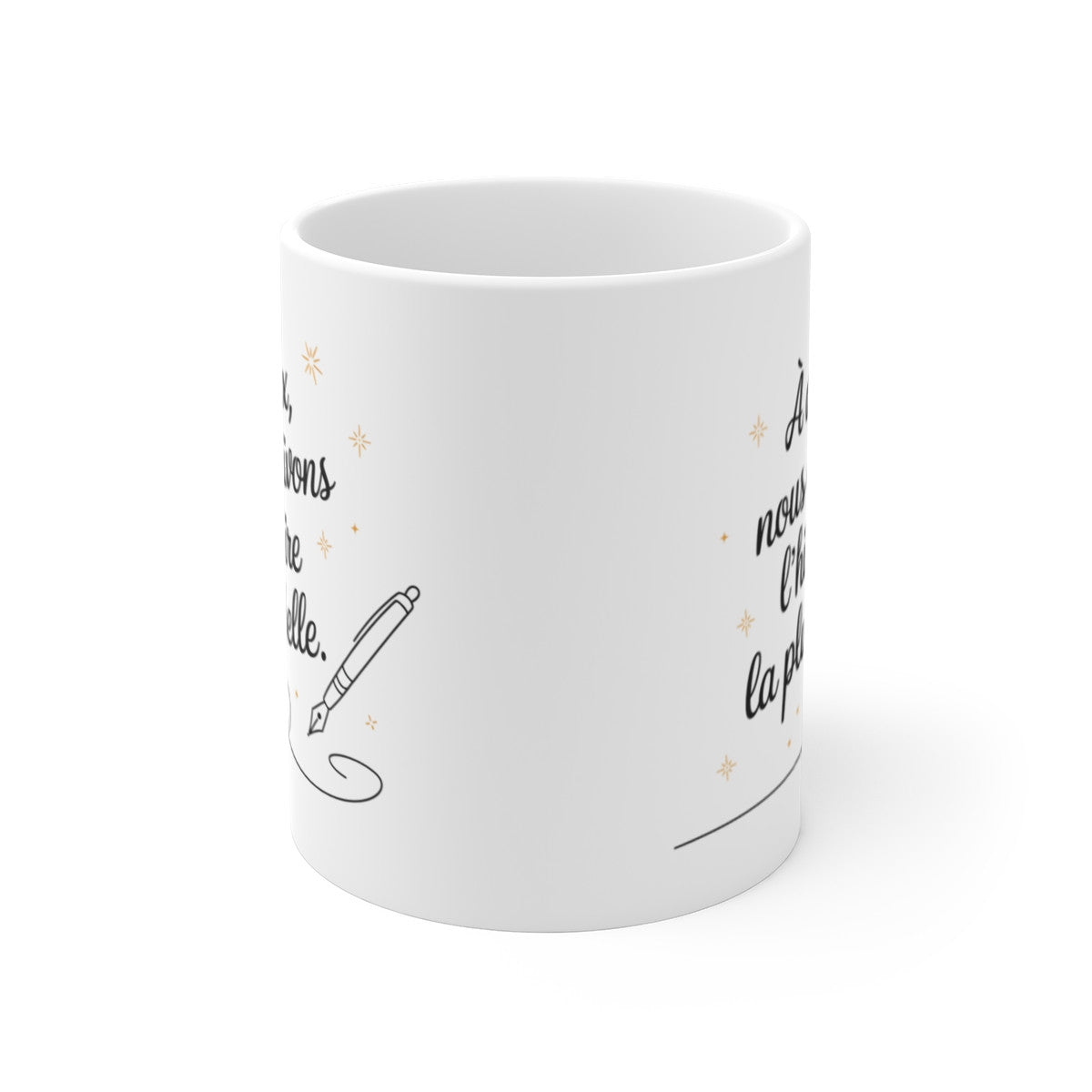 Mug Nous Écrivons L’Histoire La Plus Belle - Cadeau Romantique Personnalisé, Idéal Couple, Saint-Valentin et Anniversaires