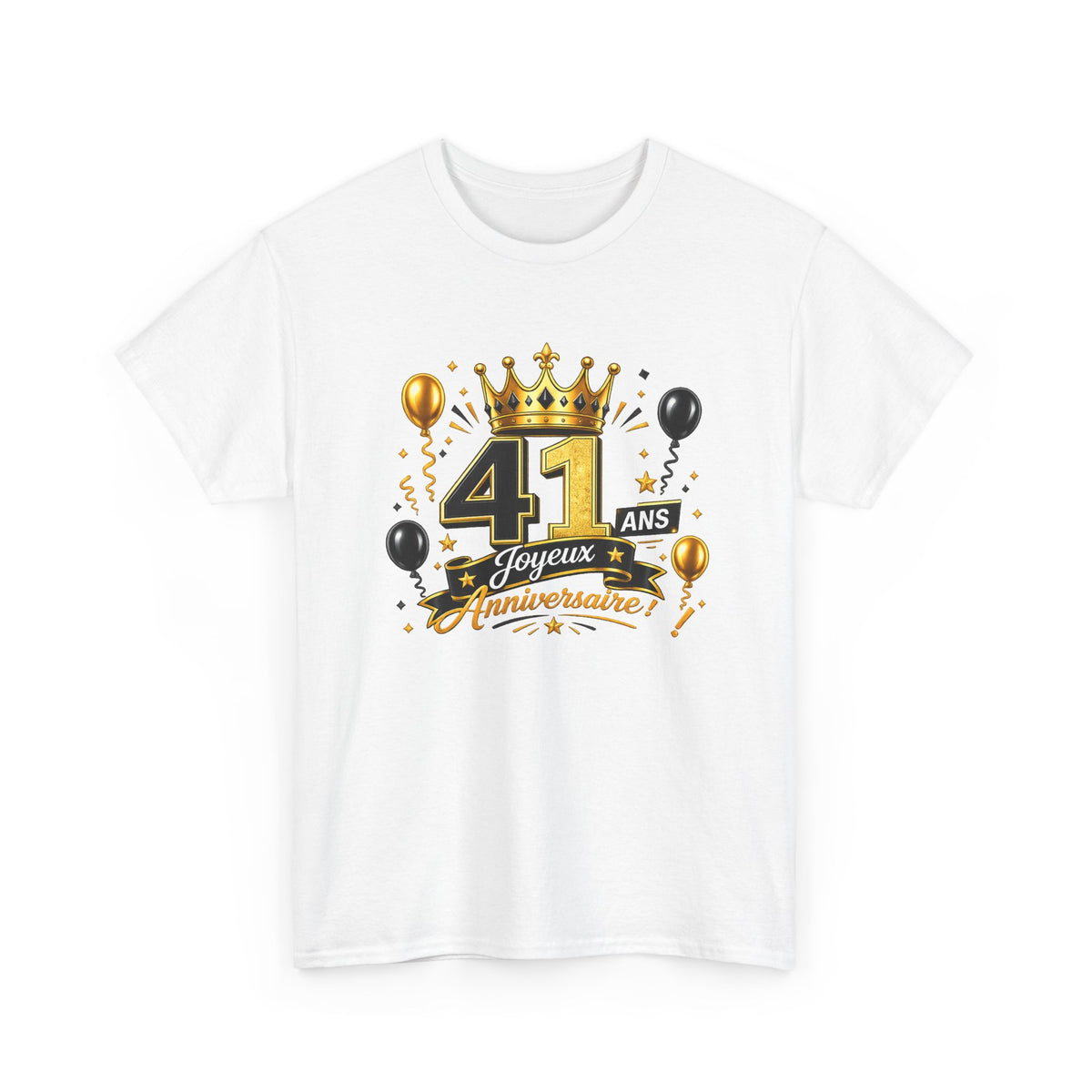 Tee Shirt Anniversaire 41 Ans Homme et Femme – Joyeux Anniversaire – Cadeau 41 Ans