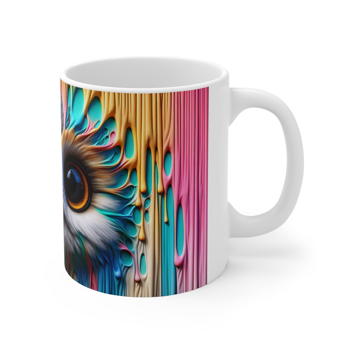 Mug Tasse Hibou avec Design Multicolore – Cadeau Artistique et Unique