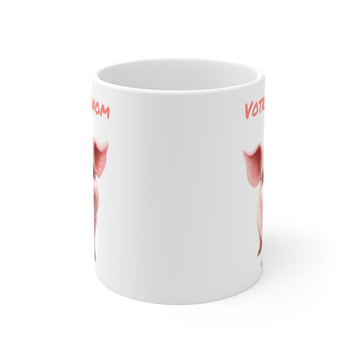 Tasse Mug Animal Personnalisé Prénom – Petit Cochon Rigolo – Cadeau Unique et Original pour enfants et adultes
