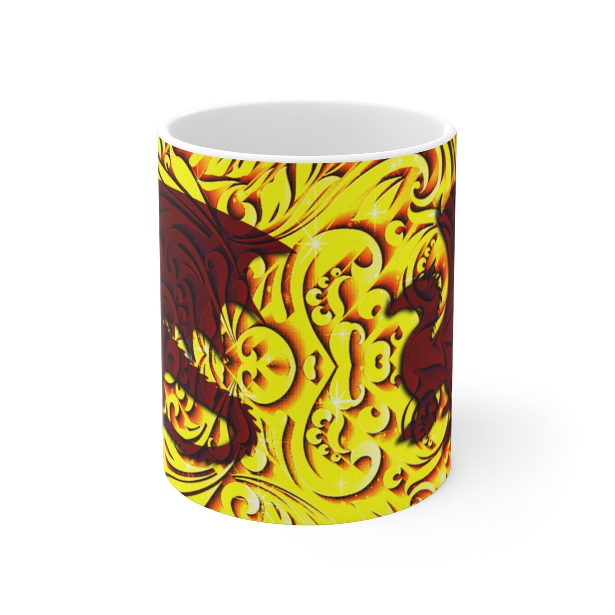Mug Dragon Royal - Tasse en Céramique avec Design Élégant et Doré, Idéale pour les Passionnés de Fantasy