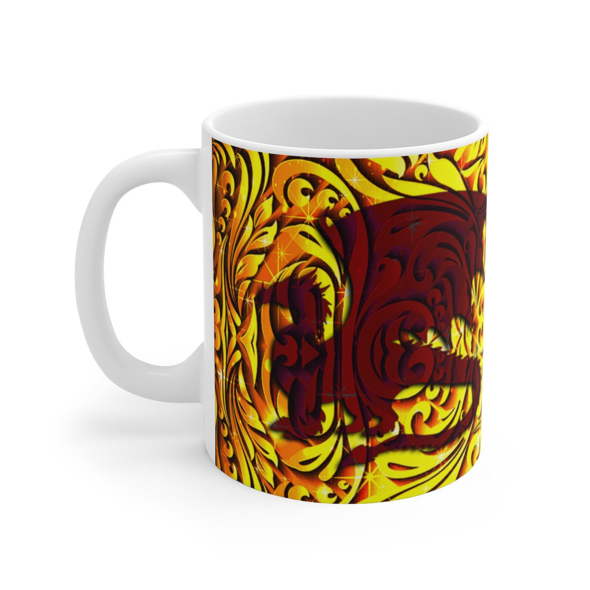 Mug Dragon Royal - Tasse en Céramique avec Design Élégant et Doré, Idéale pour les Passionnés de Fantasy