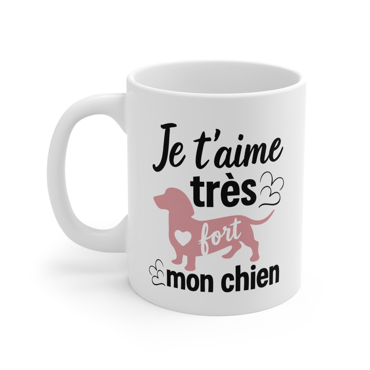 Mug Teckel Homme et Femme – Tasse Chien pour Maître et Maîtresse – Cadeau Amoureux des Chiens et Animaux – Idée Cadeau Propriétaire de Teckel – 325 ml