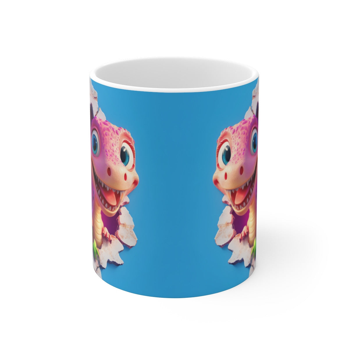 Mug Dinos Aventure - Tasse en Céramique avec Deux Petits Dinosaures Amusants,  Amateurs de Fun et d’Aventure Préhistorique