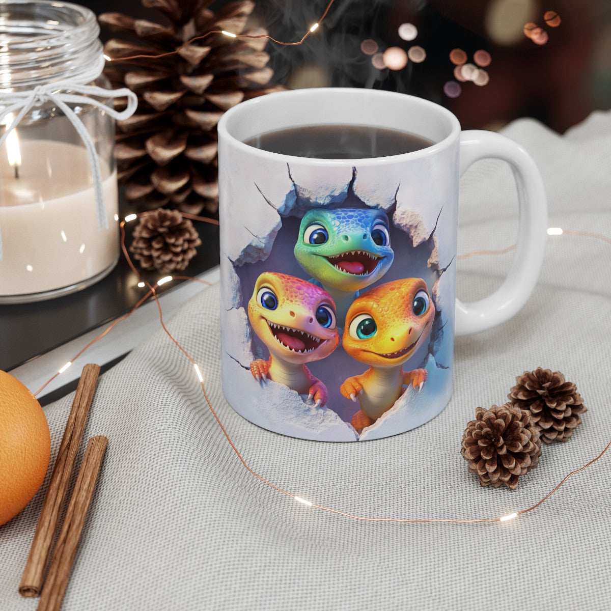 Mug Tasse Dinosaure Frissons – Les Petits Explorateurs Préhistoriques Débarquent ! pour enfants et adultes