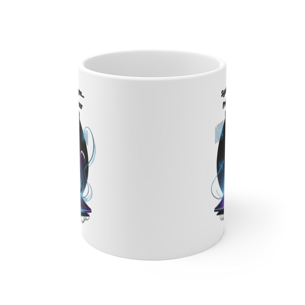 Mug Chat Cybernétique – Système en Ligne– Design Futuriste & Geek pour Fans de Science-Fiction