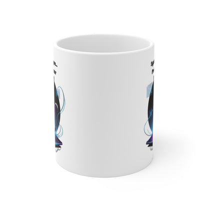 Mug Chat Cybernétique – Système en Ligne– Design Futuriste & Geek pour Fans de Science-Fiction
