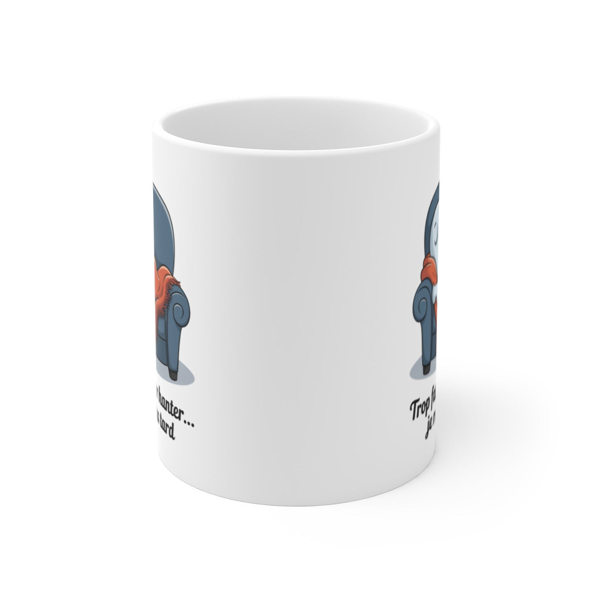 Mug Tasse Trop fatigué pour hanter… je reviens plus tard" – Fantôme Humour Drôle & Paresse Assumée