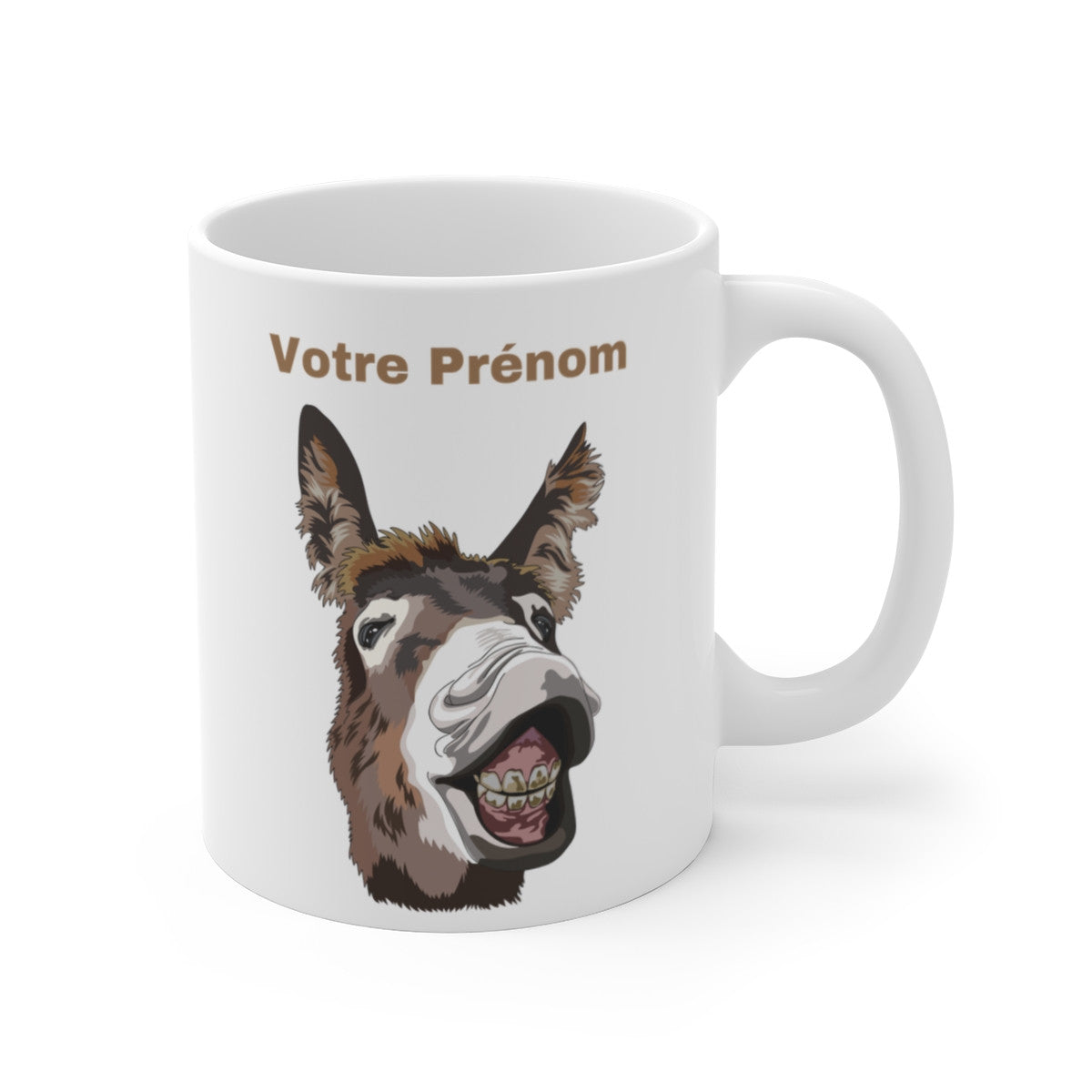 Mug Tasse Personnalisable Ane Rigolo - Tasse Humour avec Prénom - Cadeau  Humour Fun & Drôle 325ml
