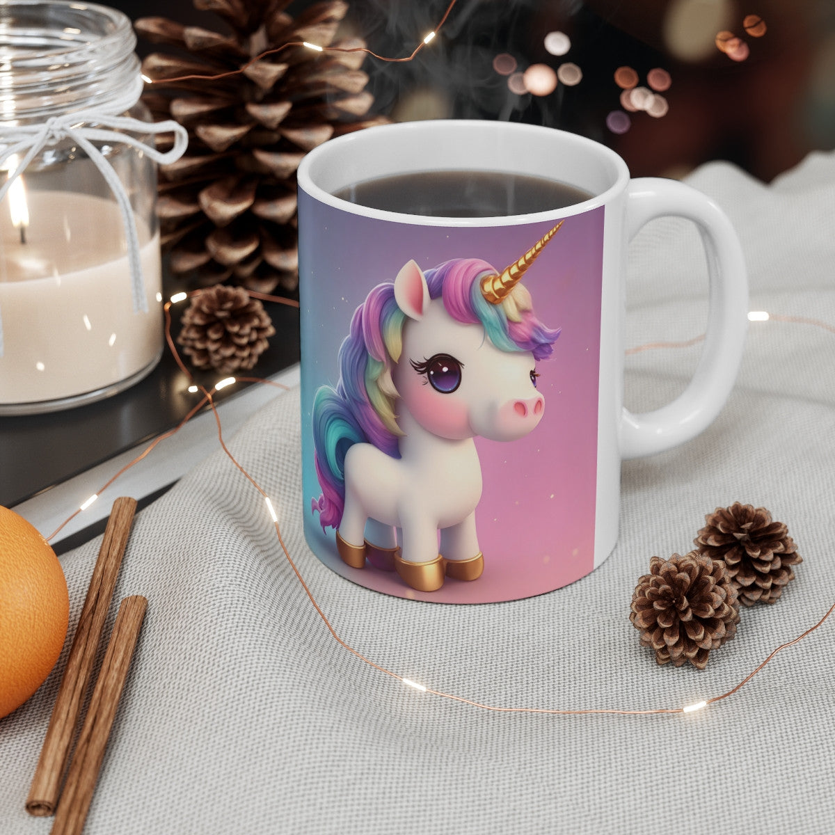 Mug Licorne Magique - Tasse Fantaisie 325ml - Cadeau Fille, Enfant, Amoureux des Licornes & Univers Féérique