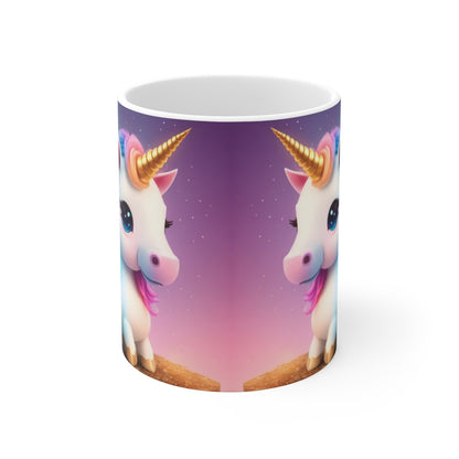 Mug Arc-en-Ciel Licorne - Tasse Magique 325ml - Cadeau Féérique, Fantaisie, Enfant & Fan de Contes