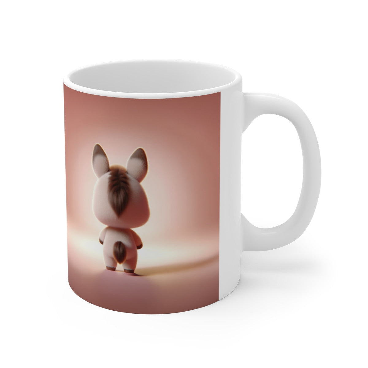 Mug Tasse Âne Mignon - Tasse Câline 325ml - Cadeau Doux, Amoureux des Animaux & Campagne
