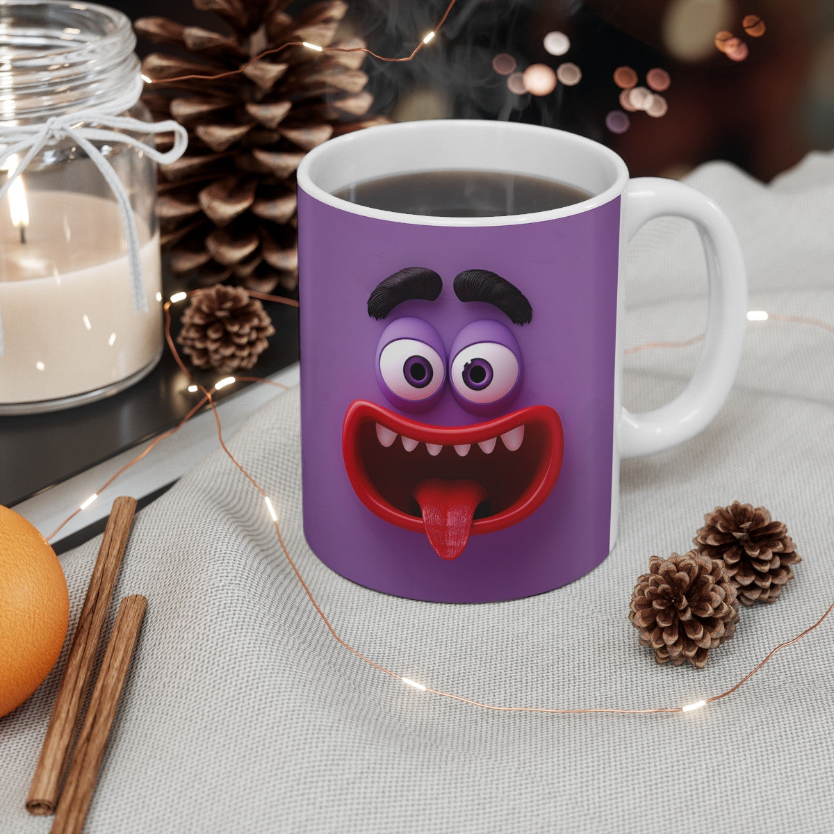 Mug Tasse Monstre Fou - Tasse Fun Déjantée 325ml - Idée Cadeau Humour & Bonne Humeur