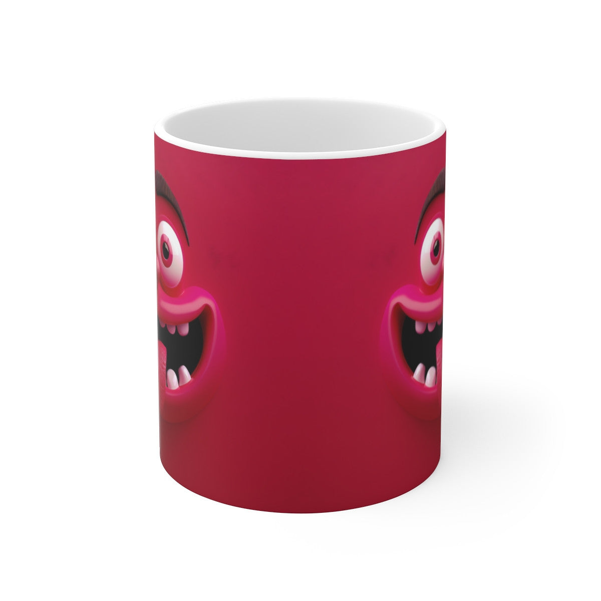 Mug Tasse Monstre Fou - Rouge Tasse Fun Déjantée 325ml - Cadeau Humour & Bonne Humeur