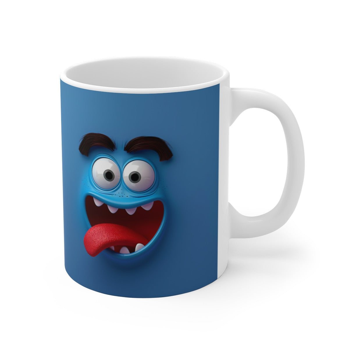Mug Monstre Bleu - Tasse Fun & Drôle 325ml - Cadeau Humour, Bureau, Ami Blagueur