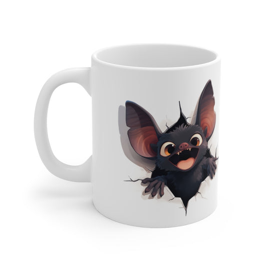 Mug Chauve-Souris Fun - Tasse 325ml - Cadeau Original & Fantaisie pour Amateurs de Créatures Nocturnes