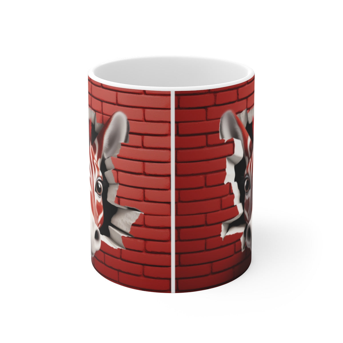 Mug Zèbre 3D - Tasse Originale 325ml - Cadeau Fun, Animaux Sauvages, Jungle, Safari & Déco Exotique