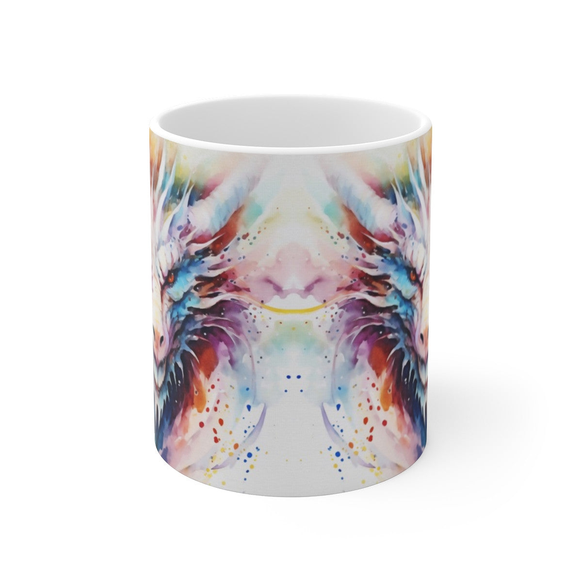Mug Dragon Épique - Peinture Aquarelle Fantastique - Tasse Fantasy et Magie - Cadeau Geek & Mythologie