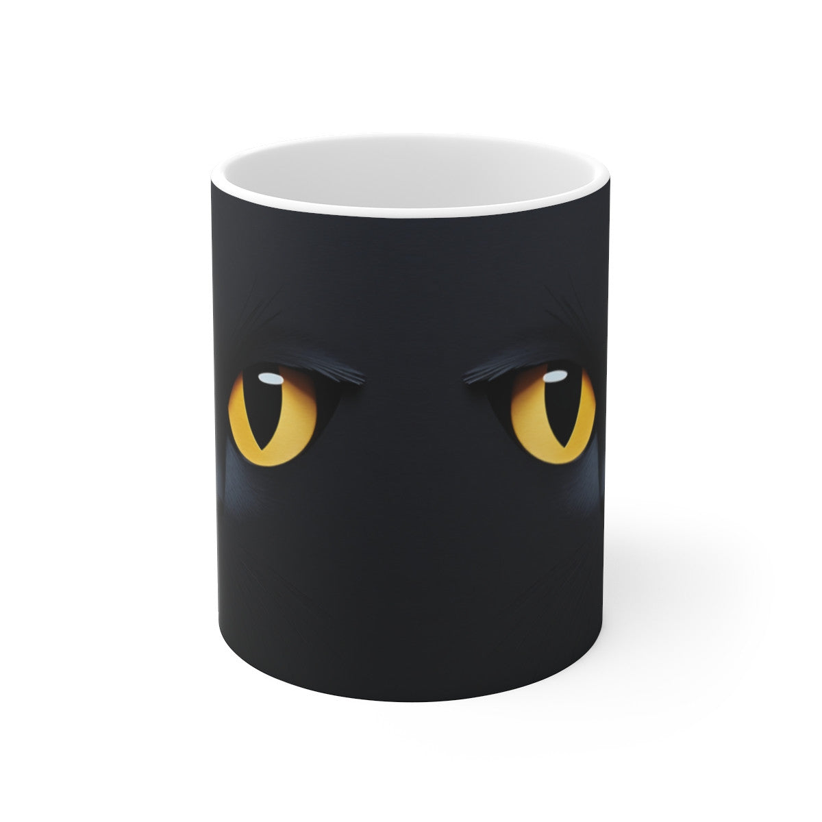 Mug Design Chat Noir 325ml – Tasse Céramique avec Chat Noir Cadeau Original pour Amoureux des Chats