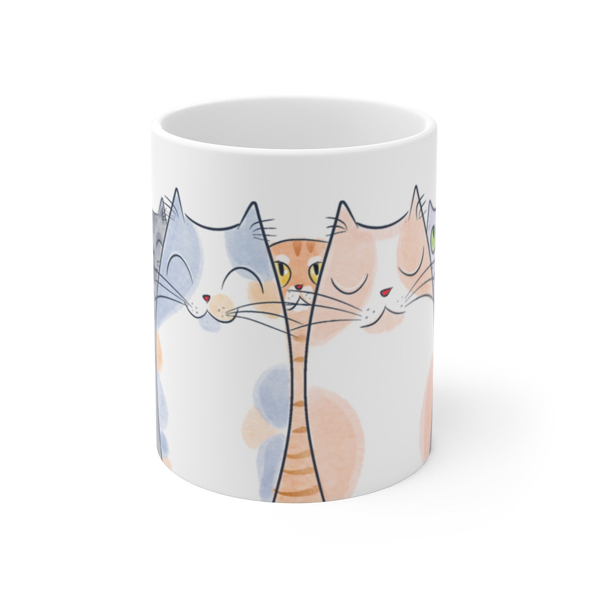 Mug Tasse Design Chatons Chats Animaux Adorables - Illustration Colorée - 325ml Céramique