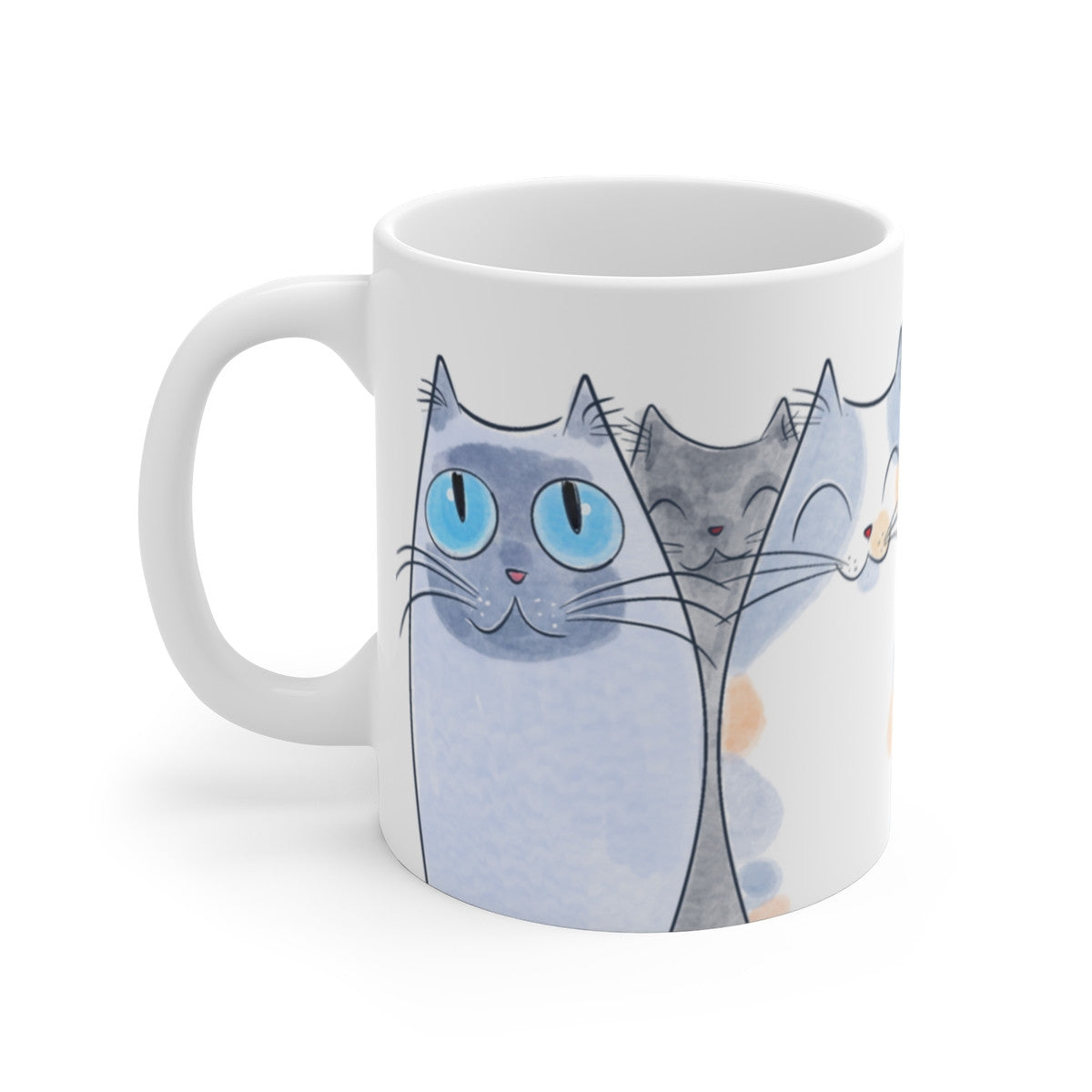 Mug Tasse Design Chatons Chats Animaux Adorables - Illustration Colorée - 325ml Céramique