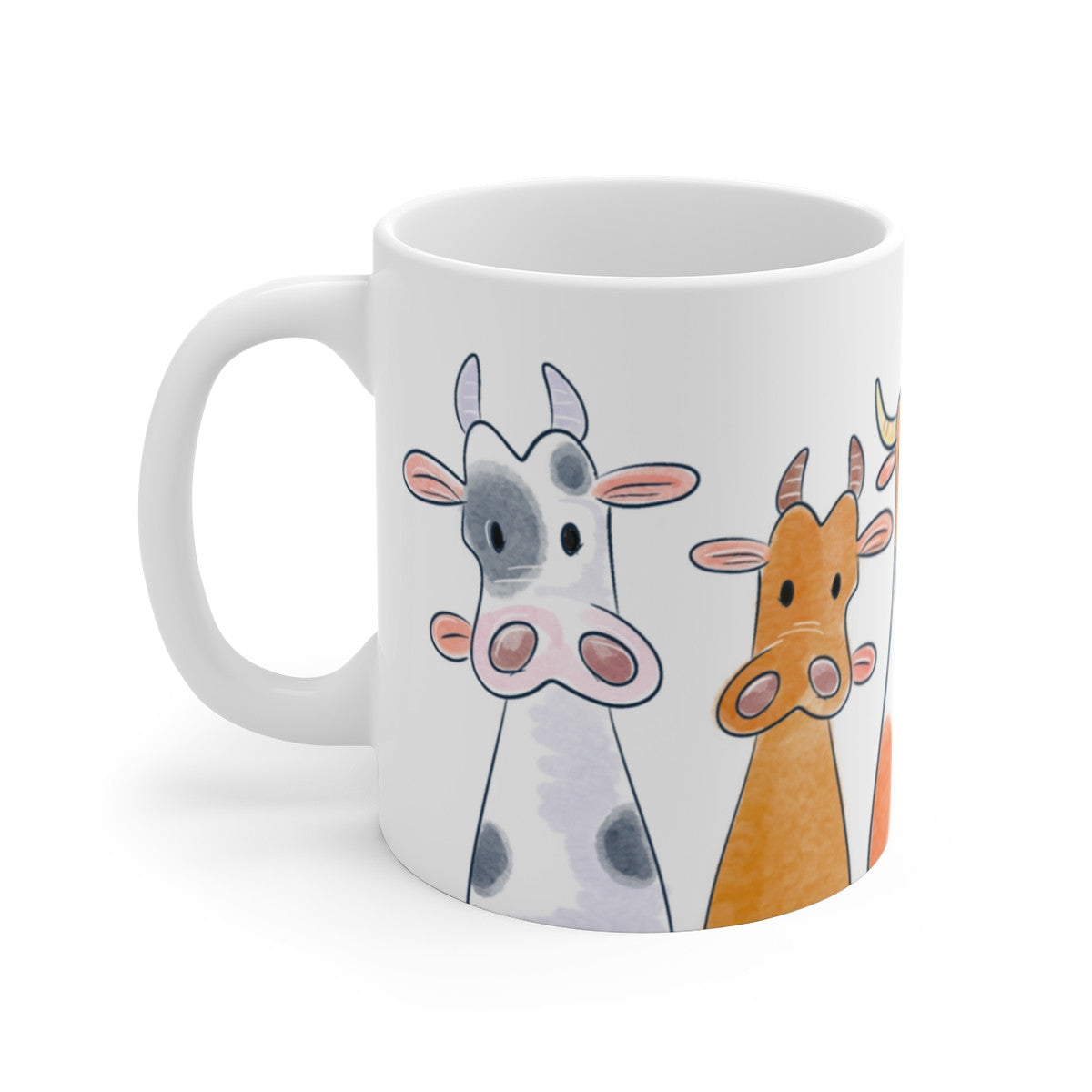 Mug Tasse Vaches Rigolotes - Illustration Champêtre et Ludique - 325ml