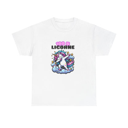 T Shirt Licorne Dab – Style Fun et Magique – Impression Premium – Coton Confortable – Tailles S à 3XL