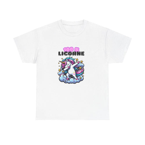 T Shirt Licorne Dab – Style Fun et Magique – Impression Premium – Coton Confortable – Tailles S à 3XL