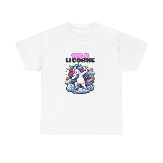 T Shirt Licorne Dab – Style Fun et Magique – Impression Premium – Coton Confortable – Tailles S à 3XL