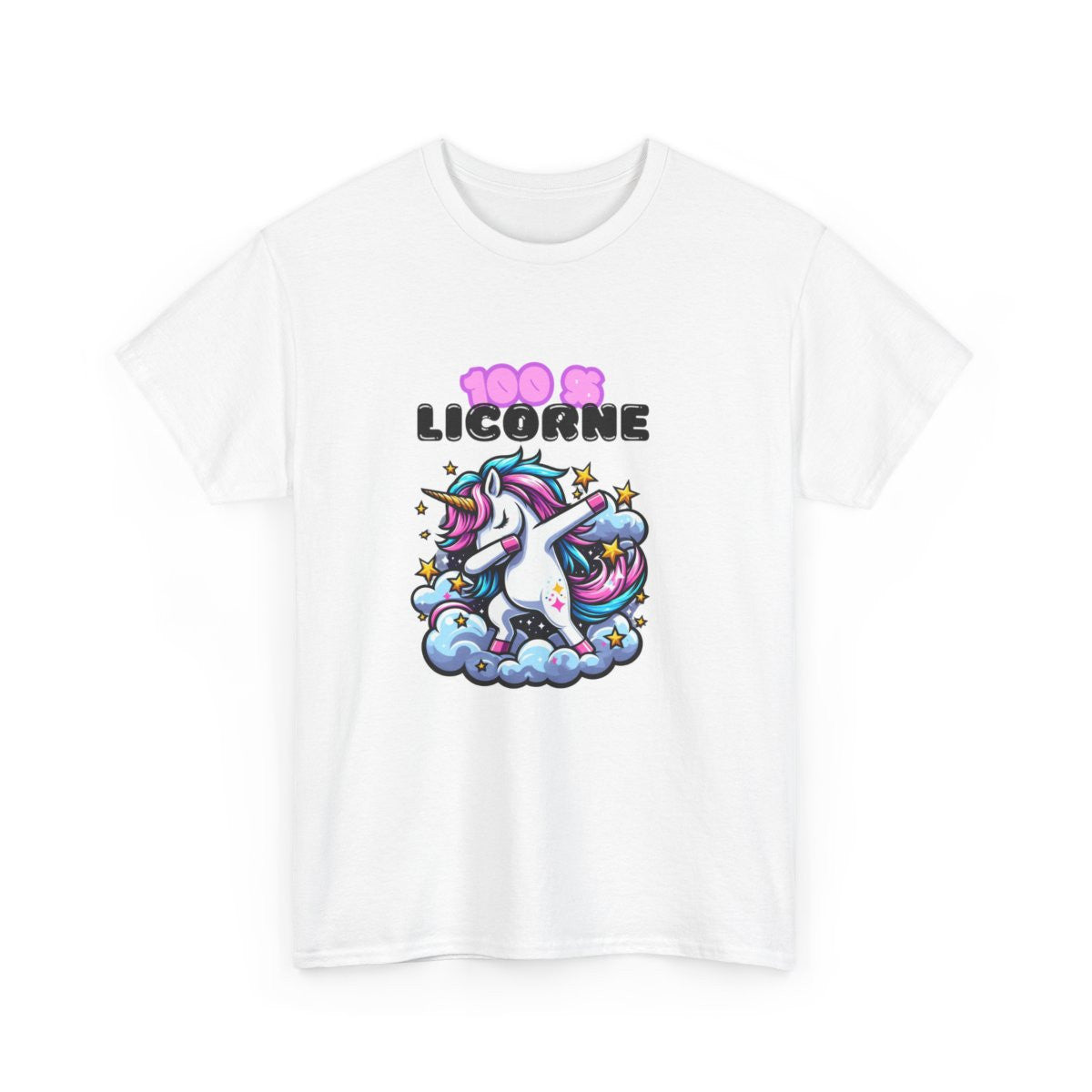 T Shirt Licorne Dab – Style Fun et Magique – Impression Premium – Coton Confortable – Tailles S à 3XL