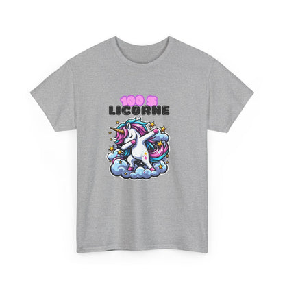 T Shirt Licorne Dab – Style Fun et Magique – Impression Premium – Coton Confortable – Tailles S à 3XL