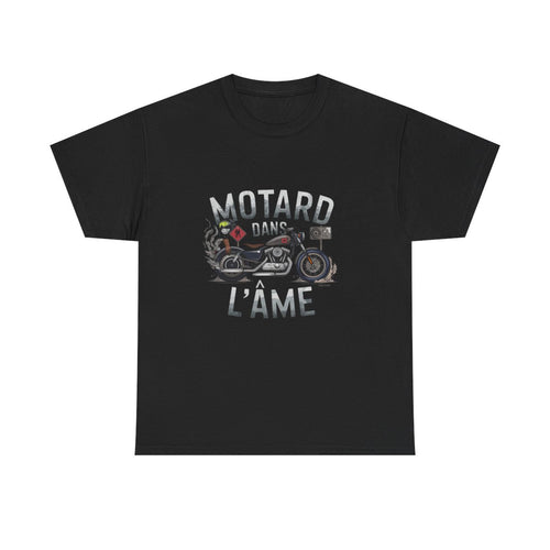 T Shirt Motard dans l'Âme – Esprit Biker – Moto Custom – Impression Premium – 100% Coton – Tailles S à 3XL