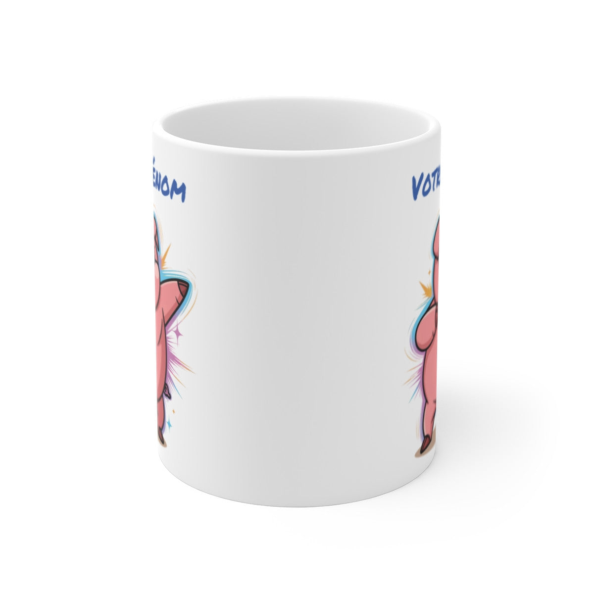 Mug Dab Cochon Personnalisable - Tasse Originale avec Prénom - Cadeau Fun et Unique - 325ml