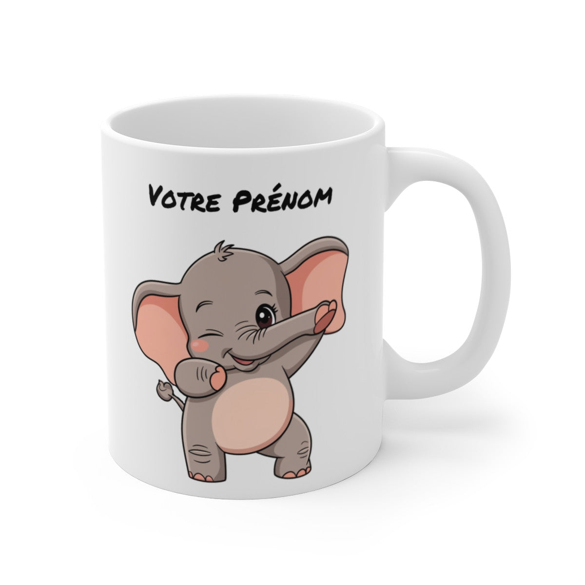 Mug Éléphant Dab - Tasse Drôle et Mignonne - Cadeau Original - 325ml pour enfants et adultes