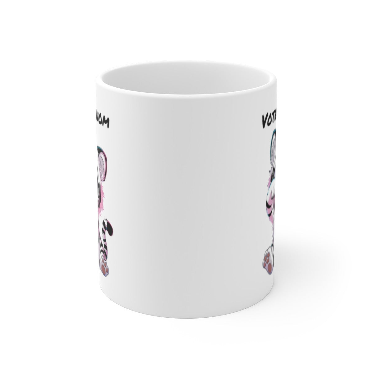 Mug Tigre Blanc Mignon - Tasse Céramique 325ml - Idée Cadeau Originale Personnalisable
