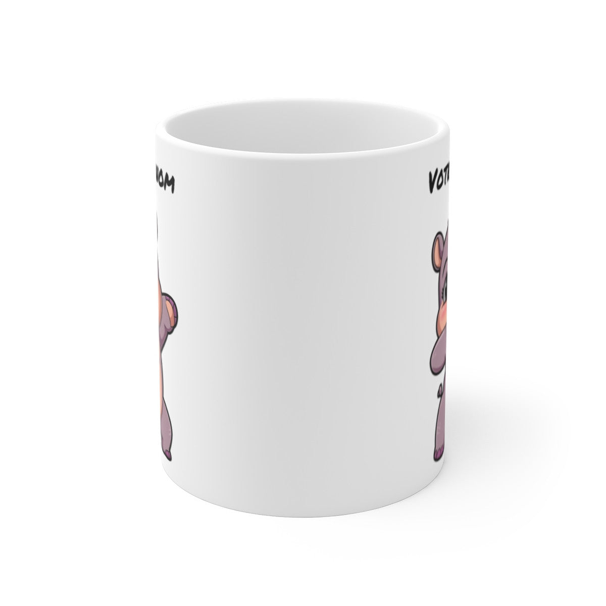 Mug Personnalisable Hippopotame Mignon - Tasse Céramique 325ml - Cadeau Unique et Fun