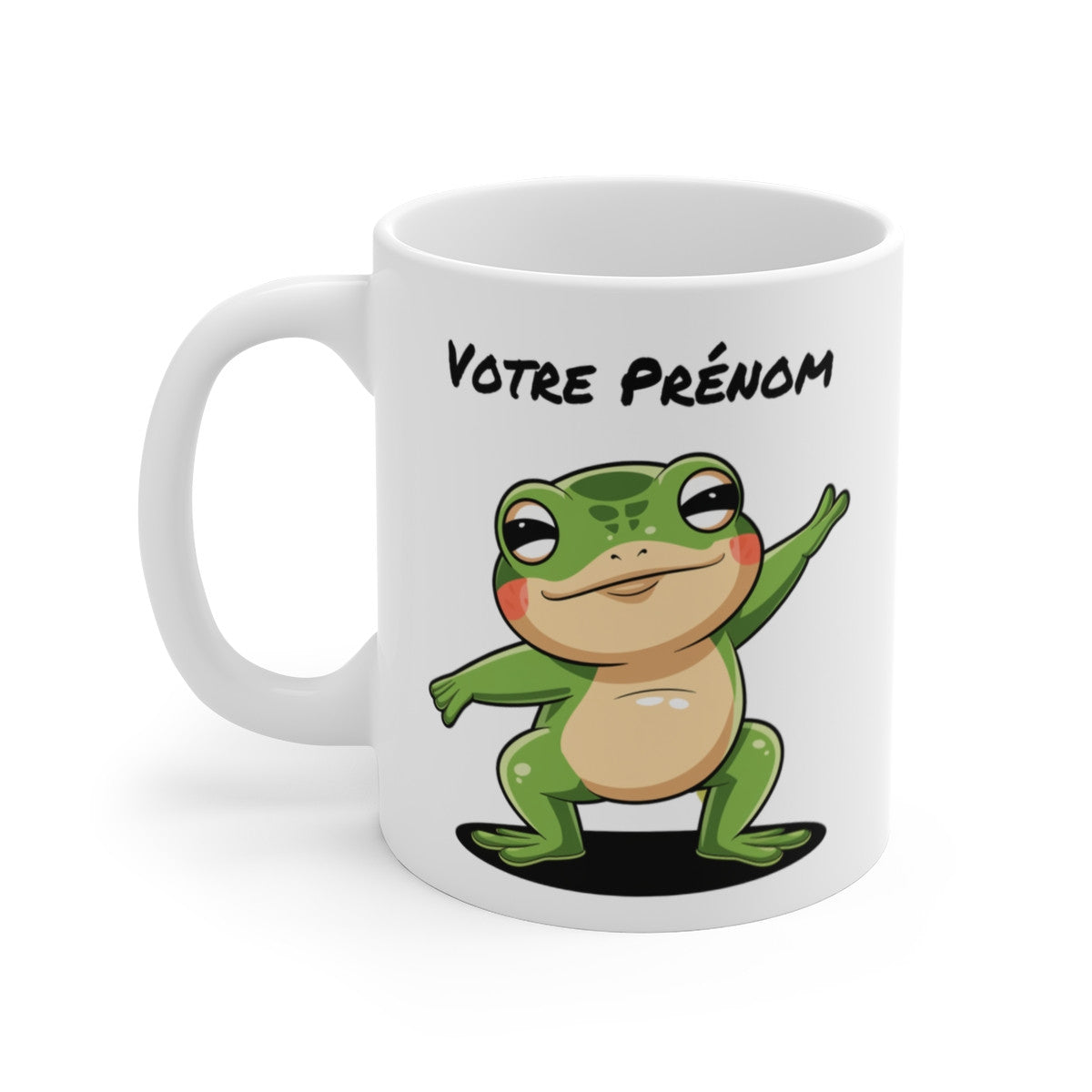 Mug Personnalisable Grenouille Dab - Tasse en Céramique 325ml - Cadeau Fun et Original