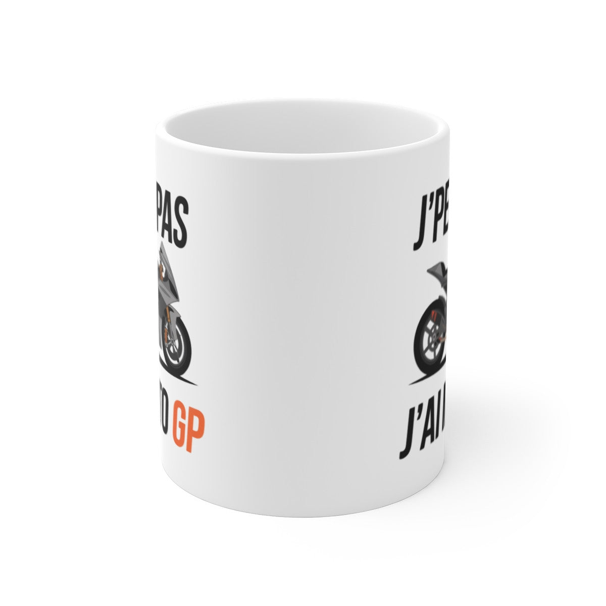 Mug "J'Peux Pas, J'ai Moto GP" - Tasse en Céramique 325ml - Cadeau Idéal pour Motards et Fans de Moto