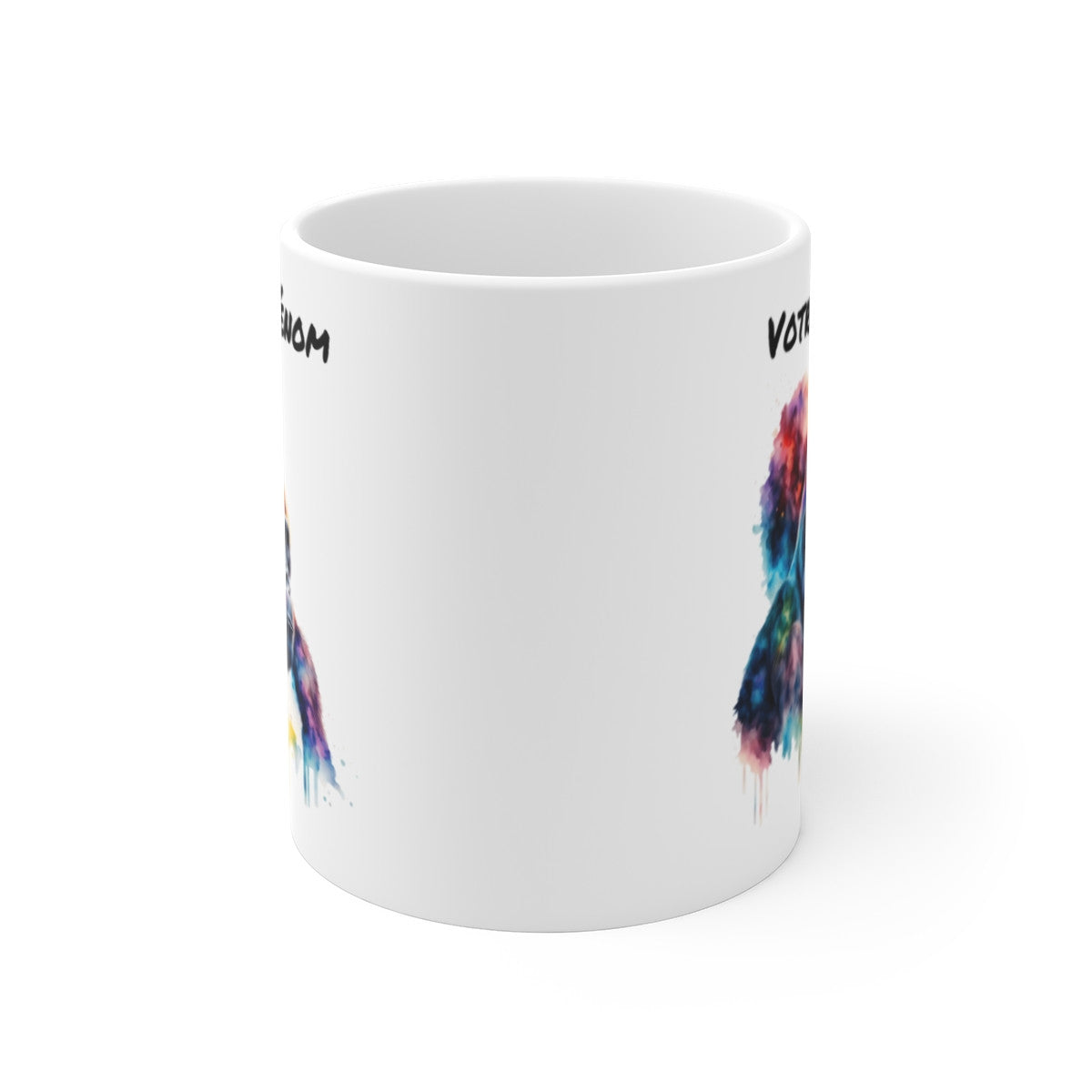 Mug  Personnalisable Personnalisé Prénom Gorille Aquarelle - Tasse en Céramique 325ml - Design Coloré et Artistique