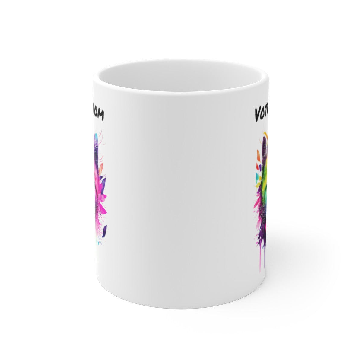 Mug Chat Aquarelle Personnalisable Personnalisé - Tasse Céramique 325ml - Design Coloré et Unique