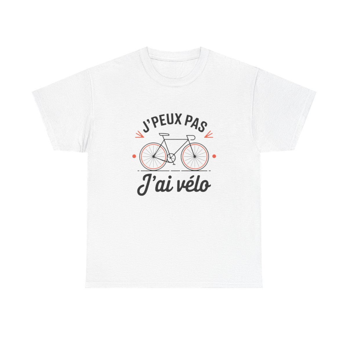 T shirt Cycliste "J'Peux Pas J'ai Vélo" - Humour Vélo, Cadeau Cyclisme tee shirt drôle sport