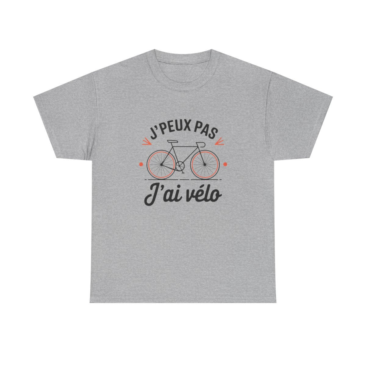 T shirt Cycliste "J'Peux Pas J'ai Vélo" - Humour Vélo, Cadeau Cyclisme tee shirt drôle sport