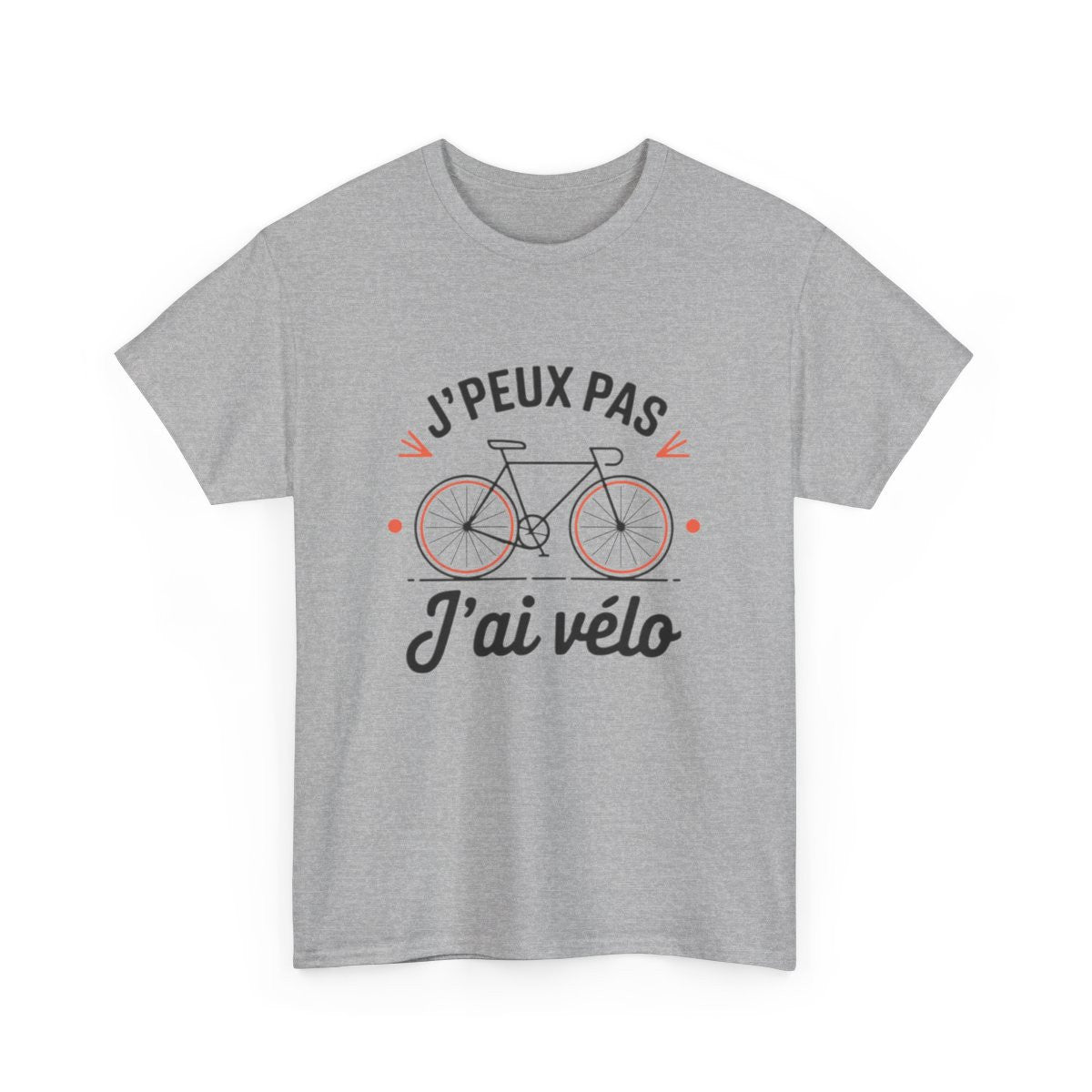 T shirt Cycliste "J'Peux Pas J'ai Vélo" - Humour Vélo, Cadeau Cyclisme tee shirt drôle sport