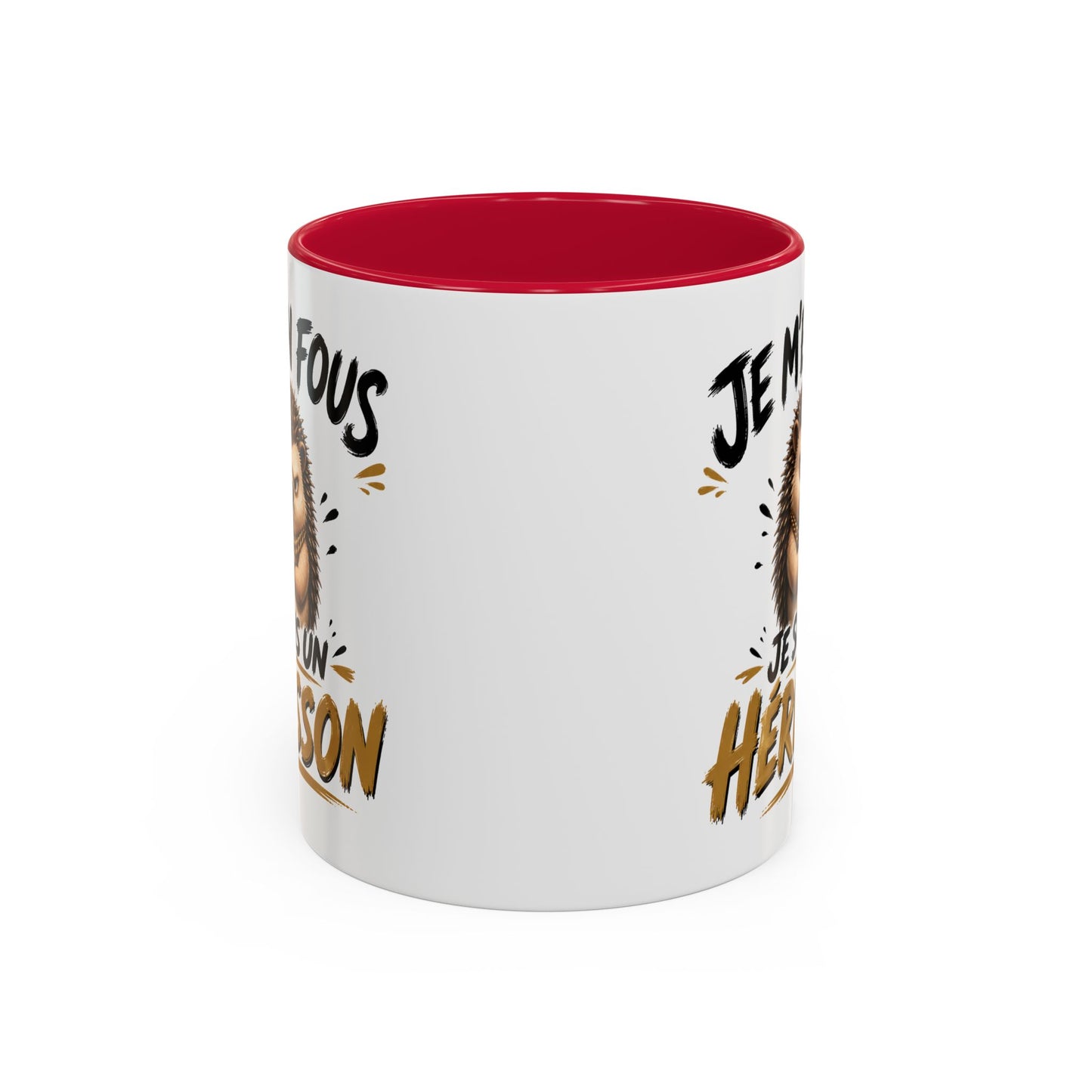 Tasse Je M’En Fous Je Suis Un Hérisson – Mug Hérisson Humoristique – Cadeau Homme Femme Amoureux des Animaux 325ml