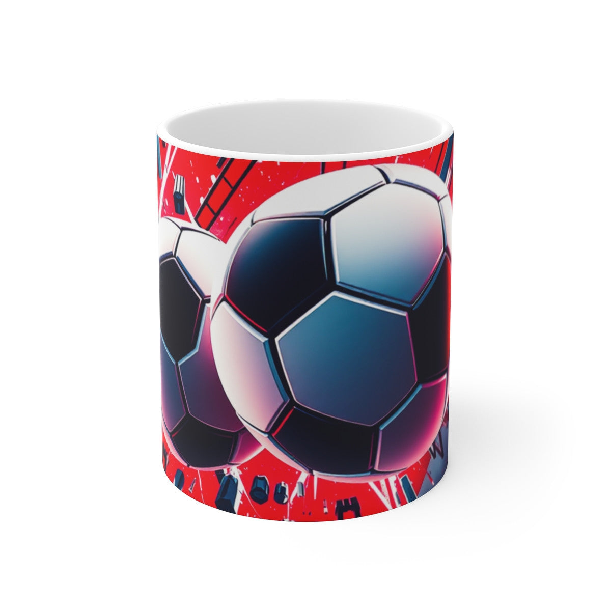 Mug Tasse Football – Design Dynamique Ballon de Foot – Idée Cadeau Sportif Original pour enfants et adultes