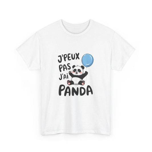 T-shirt Panda Mignon Homme et Femme - J’Peux Pas J’ai Panda - Cadeau Original Humour Animaux