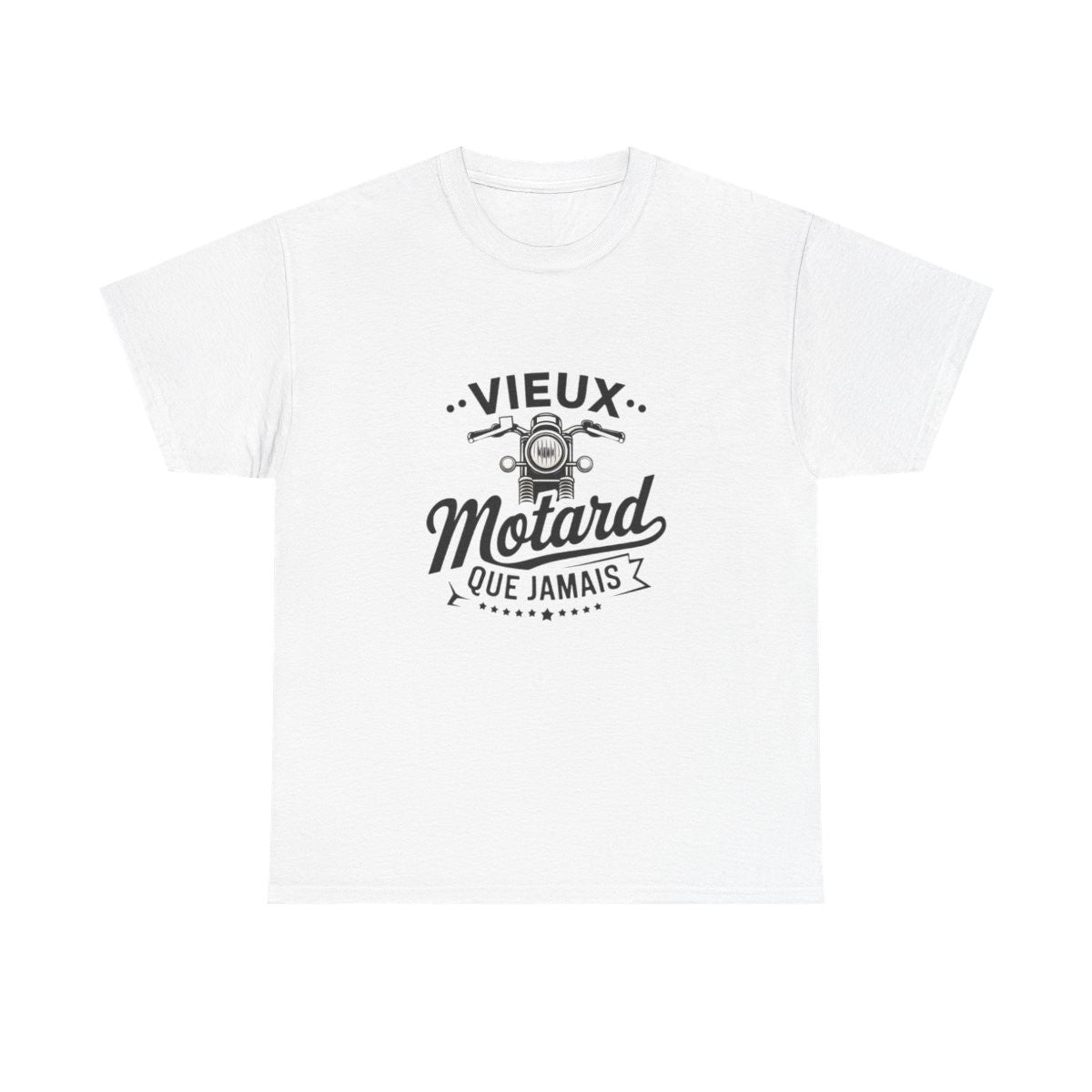 T-shirt Vieux Motard Que Jamais Homme et Femme - Cadeau Humour Motard Vintage - Tee-Shirt Moto Biker Passion