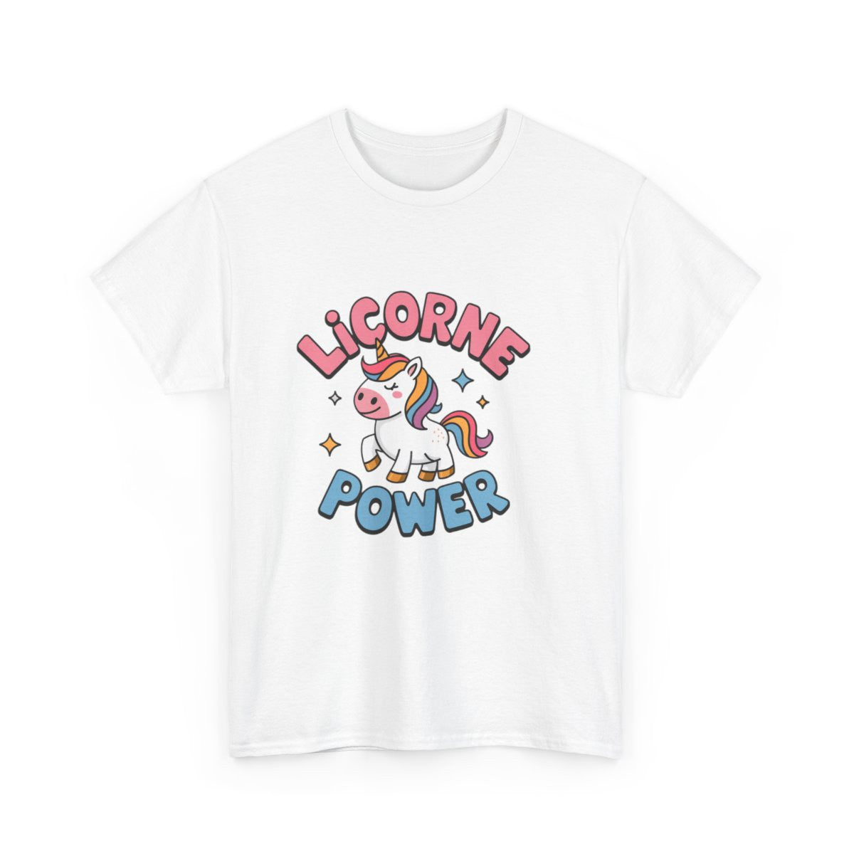T-shirt Licorne Femme - Licorne Power - Cadeau Licorne, Magique et Fantaisie tee shirt