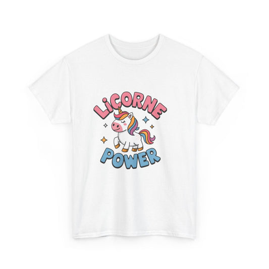 T-shirt Licorne Femme - Licorne Power - Cadeau Licorne, Magique et Fantaisie tee shirt