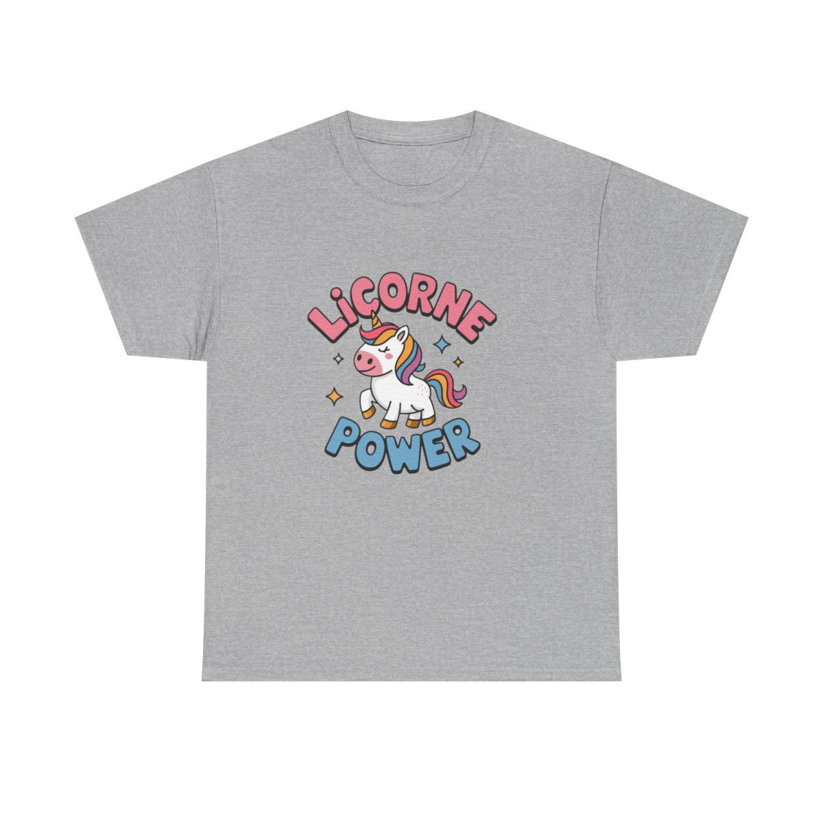 T-shirt Licorne Femme - Licorne Power - Cadeau Licorne, Magique et Fantaisie tee shirt